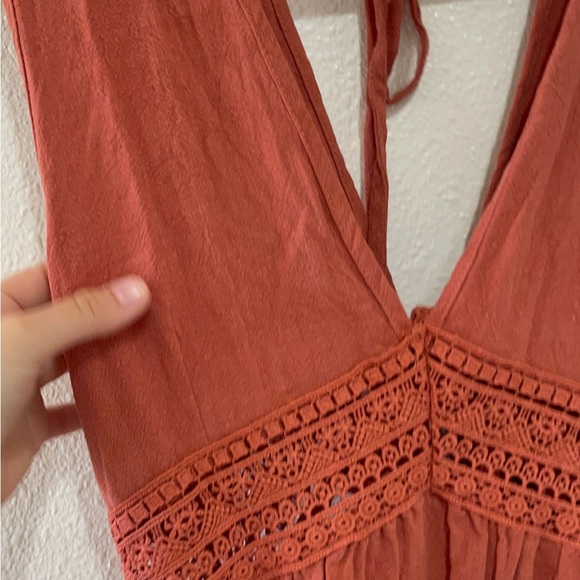 NWOT Terracotta Sleeveless open back Mini Dress - Picture 4 of 12